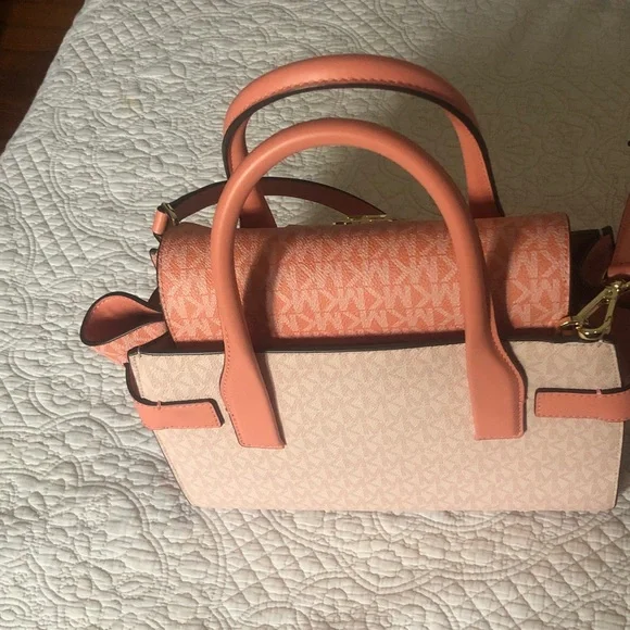 Michael Kors Coral and Pink Satchel - Picture 3 of 4